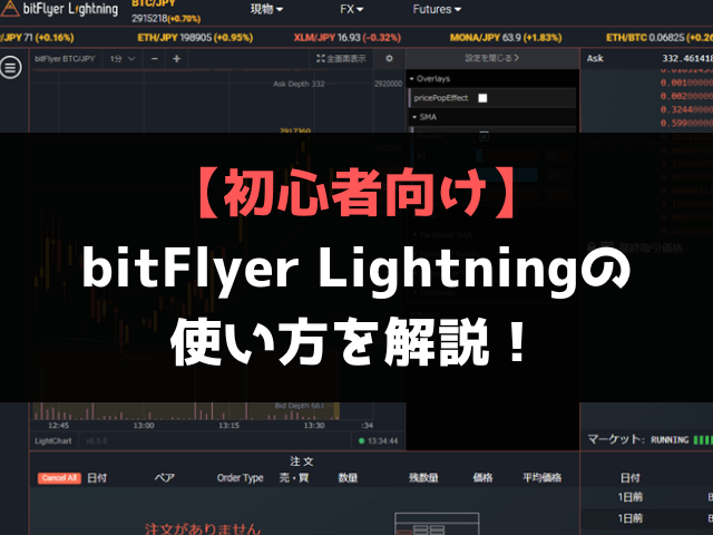 bitFlyer Lightning,使い方